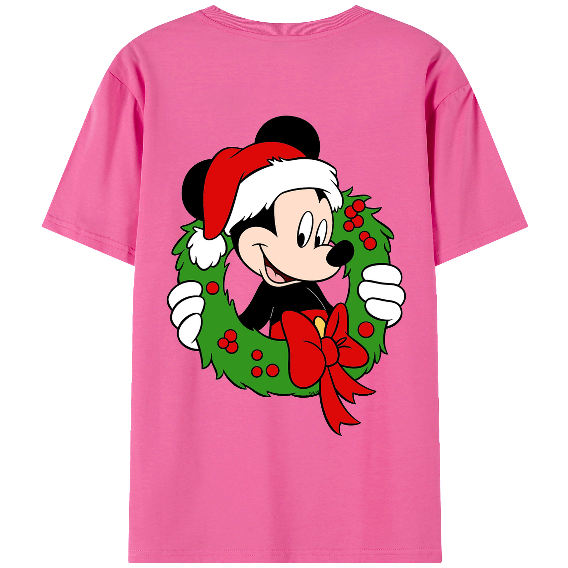 （画像用） ミッキーマウス Mickey Mouse レディース半袖Tシャツ(バックプリント)